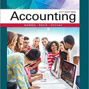 Testbook Solutions Accounting 27th Edition Carl Warren