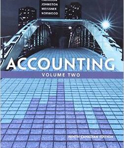 Testbook Solutions Accounting 9th Canadian Edition Volume II Charles Horngren