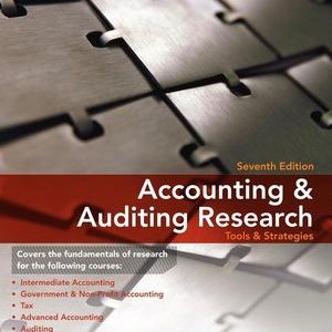 Testbook Solutions Accounting Research Tools and Strategies 7th Edition Thomas Weirich