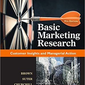 Testbook Solutions Basic Marketing Research 9th Edition Tom Brown