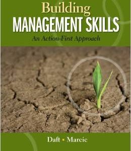 Testbook Solutions Building Management Skills An Action First Approach 1st Edition Richard Daft