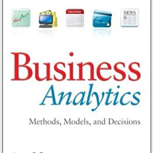 Testbook Solutions Business Analytics 1st Edition by James R. Evans