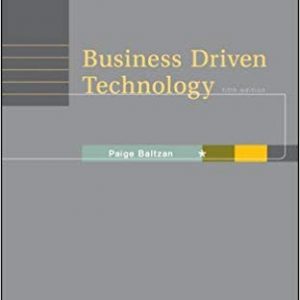 Testbook Solutions Business Driven Technology 5th Edition by Paige Baltzan