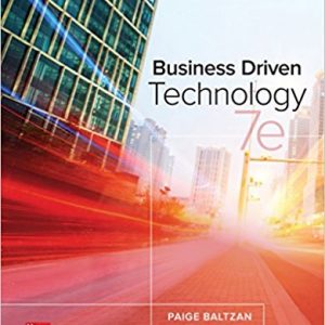 Testbook Solutions Business Driven Technology 7th Edition Paige Baltzan