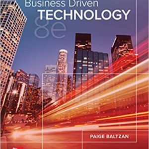 Solution Manual Business Driven Technology 8th Edition by Paige Baltzan