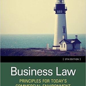 Testbook Solutions Business Law Principles for Todays Commercial Environment 5th Edition David Twomey