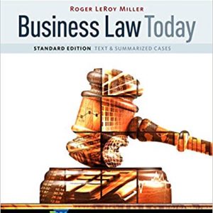 Solutions Manual for Business Law Today Standard Text and Summarized Cases 11th Edition by Roger LeRoy Miller