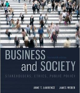 Testbook Solutions Business and Society Stakeholders Ethics Public Policy 14th Edition Anne Lawrence