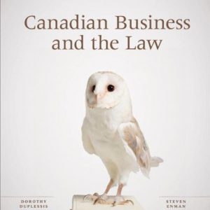 Testbook Solutions Canadian Business and the Law 4th Edition by Dorothy Duplessis