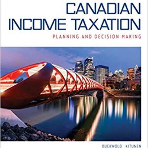 Testbook Solutions Canadian Income Taxation 2018 2019 by William Buckwold