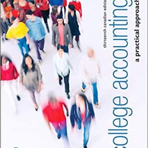 Solution Manual College Accounting A Practical Approach 13th Canadian Edition by Jeffrey Slater