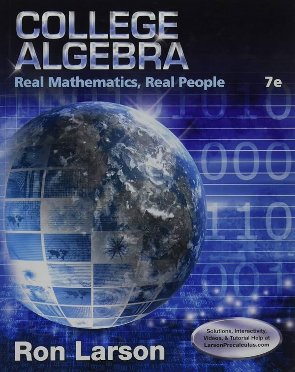 Solution Manual College Algebra Real Mathematics Real People 7th Edition by Ron Larson