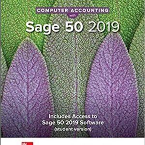 Solution Manual Computer Accounting with Sage 50 2019 21st Edition by Carol Yacht