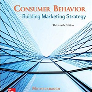 Solutions Manual for Consumer Behavior Building Marketing Strategy 13th Edition by David L Mothersbaugh of Marketing