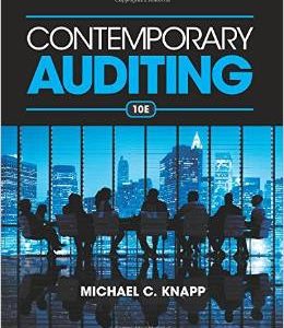 Testbook Solutions Contemporary Auditing 10th Edition Michael Knapp