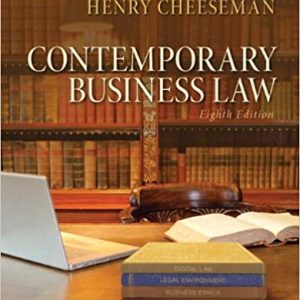 Solutios Manual for Contemporary Business Law 8th Edition by Henry R. Cheeseman