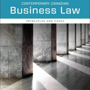 Solution Manual Contemporary Canadian Business Law 12th Edition by John A. Willes