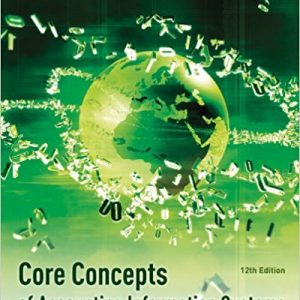 Testbook Solutions Core Concepts of Accounting Information Systems 12th Edition Mark Simkin