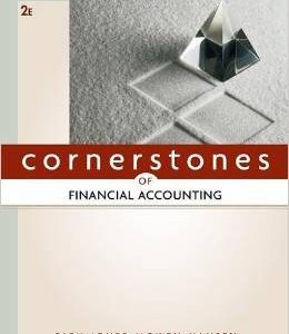 Testbook Solutions Cornerstones of Financial Accounting 2nd Edition Jay Rich