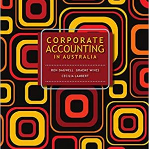 Testbook Solutions Corporate Accounting in Australia 1st Edition by Michael Gaffikin