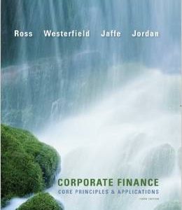 Testbook Solutions Corporate Finance Core Principles and Applications 3rd Edition Stephen Ross