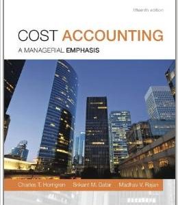 Testbook Solutions Cost Accounting 15th Edition Charles Horngren