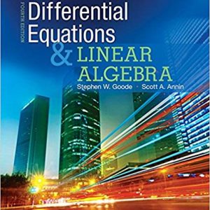 Testbook Solutions Differential Equations and Linear Algebra 4th Edition by Stephen W. Goode