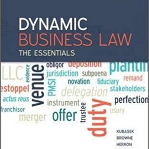 Testbook Solutions Dynamic Business Law The Essentials 3rd Edition Nancy Kubasek