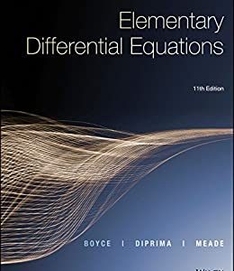 Solution Manual Elementary Differential Equations 11th Edition by William E. Boyce