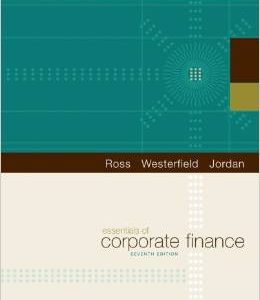 Testbook Solutions Essentials of Corporate Finance 7th Edition Stephen Ross Westerfield