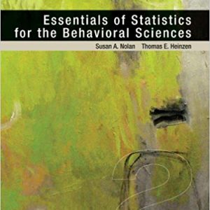 Solutions Manual for Essentials of Statistics for the Behavioral Sciences 2nd Edition by Susan A. Nolan