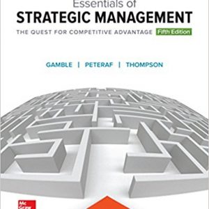 Testbook Solutions Essentials of Strategic Management 5th Edition John E Gamble