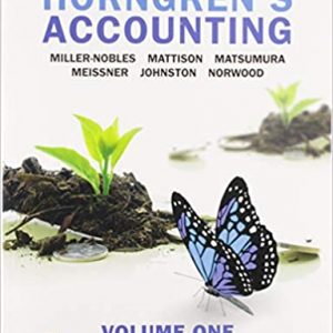 Solution Manual Horngrens Accounting Volume 1 11th Canadian Edition by Tracie L. Miller-Nobles