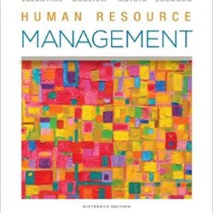 Solution Manual Human Resource Management 16th Edition by Sean R. Valentine