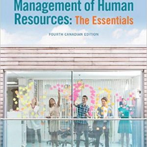 Testbook Solutions Management of Human Resources The Essentials 4th Canadian Edition by Gary Dessler