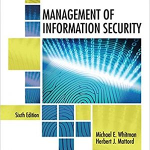 Solution Manual Management of Information Security 6th Edition by Michael E. Whitman