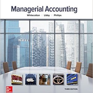 Testbook Solutions Managerial Accounting 3rd Edition Stacey Whitecotton