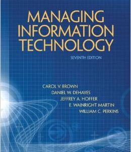 Testbook Solutions Managing Information Technology 7th Edition Carol Brown