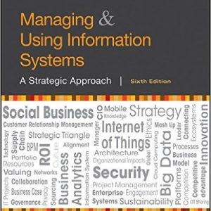 Testbook Solutions Managing and Using Information Systems A Strategic Approach 6th Edition Keri Pearlson