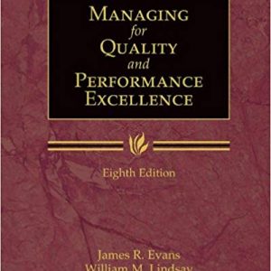 Testbook Solutions Managing for Quality and Performance Excellence 8th Edition by James R. Evans