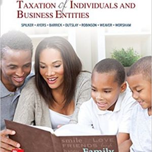 Testbook Solutions McGraw Hills Taxation of Individuals and Business Entities 2018 9th Edition Brian Spilker