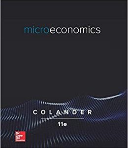 Solution Manual Microeconomics 11th Edition by David Col