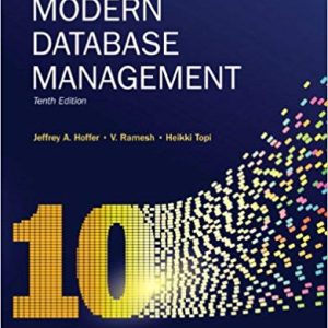 Solutions Manual for Modern Database Management 10th Edition by Jeffrey A. Hoffer