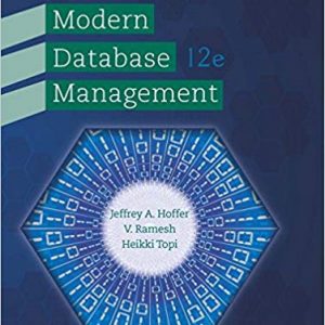 Solutions Manual for Modern Database Management 12th Edition by Jeffrey A. Hoffer