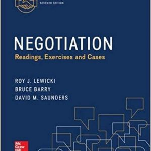 Solutions Manual for Negotiation Readings Exercises and Cases 7th Edition by Roy J Lewicki