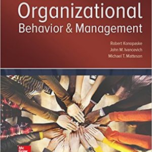 Testbook Solutions Organizational Behavior and Management 11th Edition Robert Konopaske