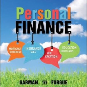 Testbook Solutions Personal Finance 12th Edition Thomas Garman