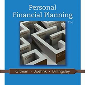 Testbook Solutions Personal Financial Planning 13th Edition by Lawrence J. Gitman