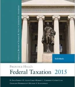 Testbook Solutions Prentice Halls Federal Taxation 2015 Individuals 28th Edition Thomas Pope