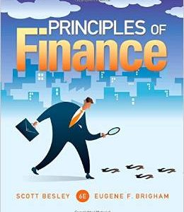 Testbook Solutions Principles of Finance 6th Edition Eugene Brigham